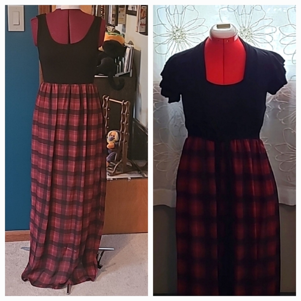 Maxi dress with flutter sleeve wrap (DWC)
